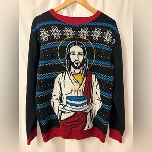 Christmas Sweater unisex XL Black Matter brand excellent condition